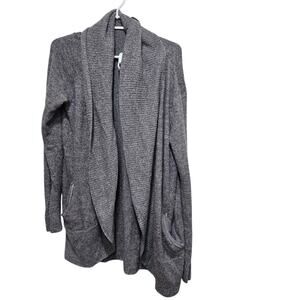 Barefoot Dreams Cozychic Lite Circle Cardigan L XL Gray